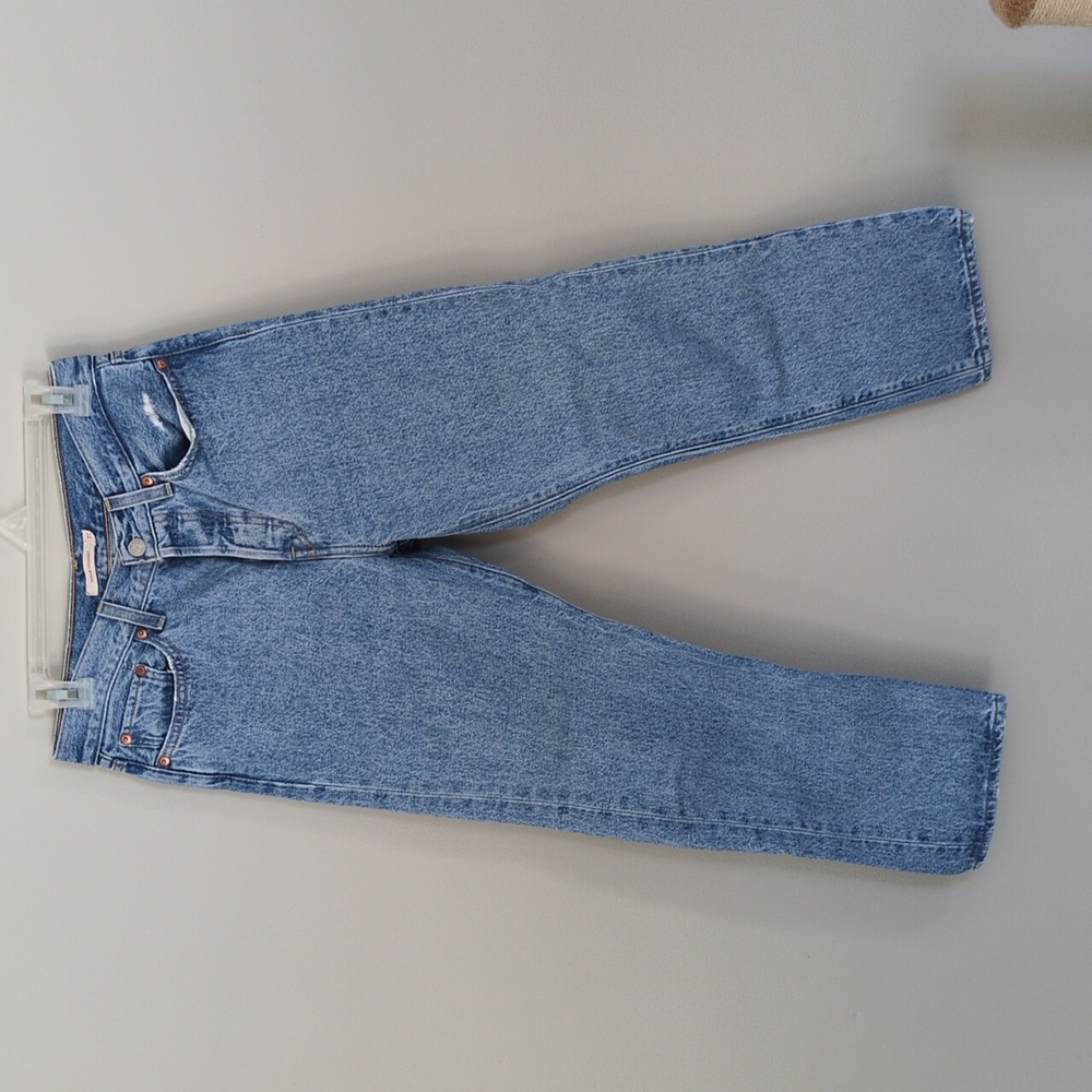 Levi's Premium Jeans Womens Wedgie Straight Button Fly High Rise Denim Size 27